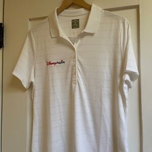 Callaway /Disney Aspire White Polo Shirt with Embroidered Logo